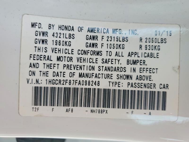 2015 Honda Accord exl