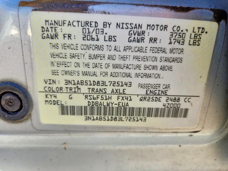 2003 Nissan Sentra Se-r