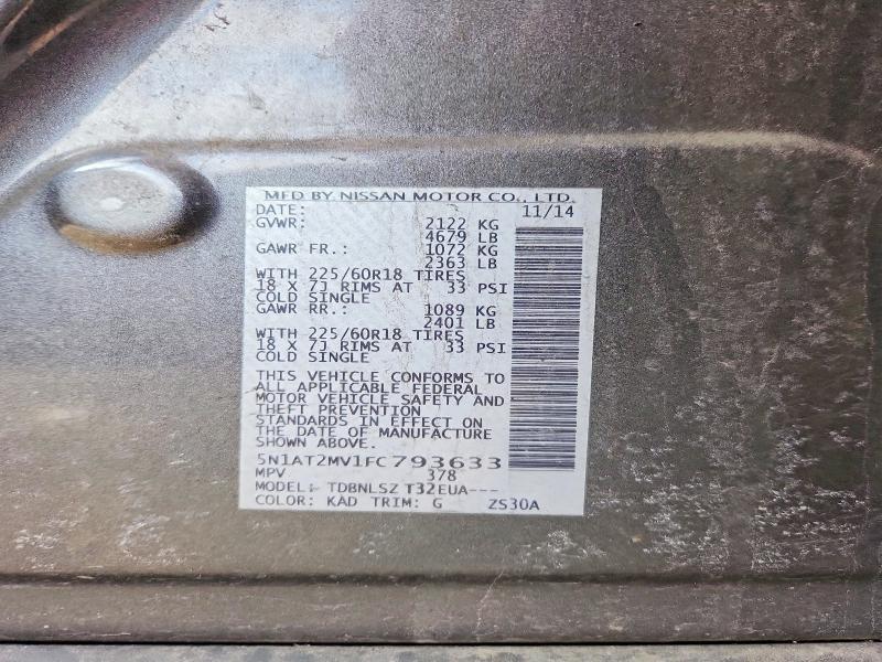 2015 Nissan Rogue sl