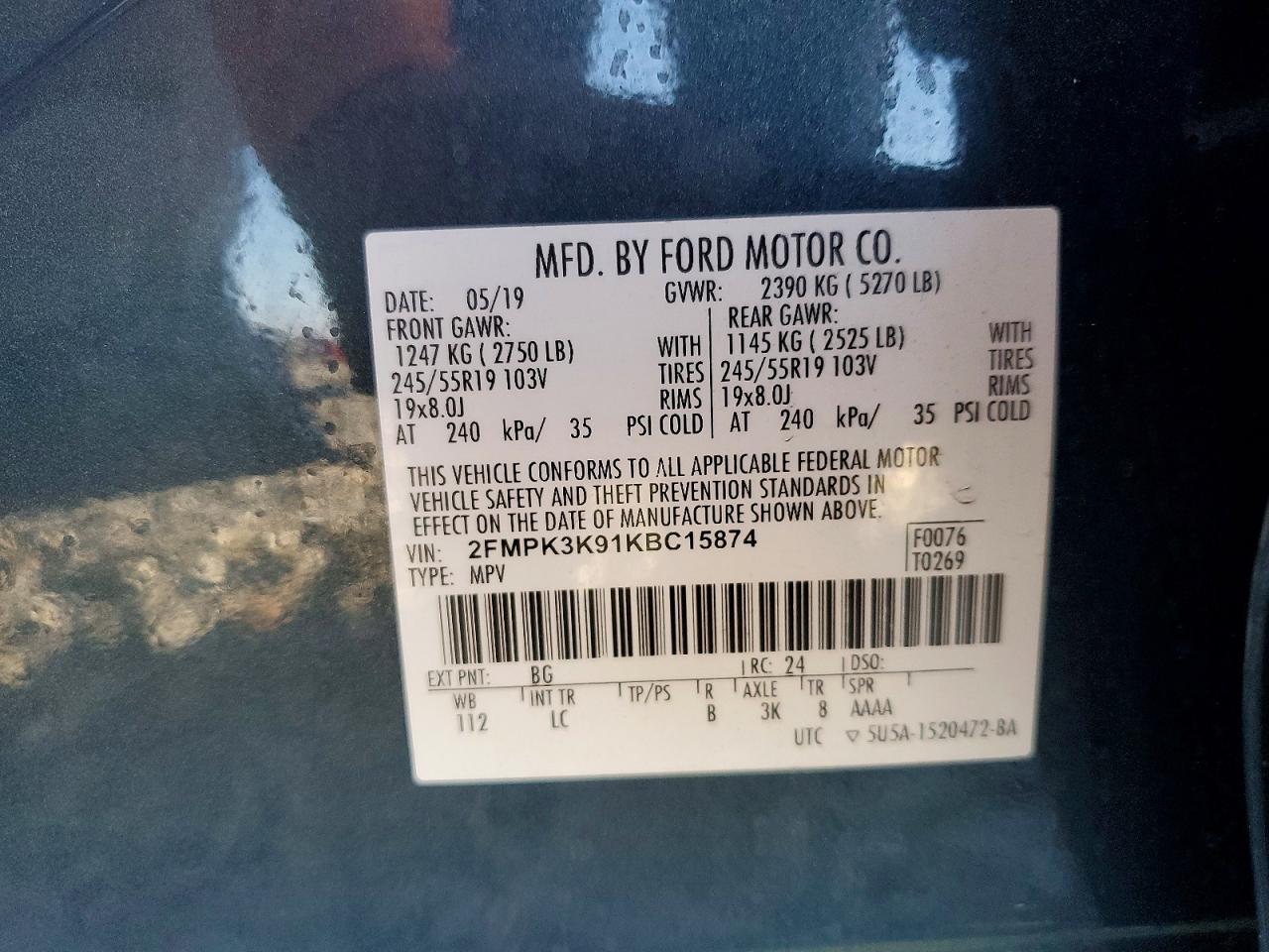 2019 Ford Edge Titanium