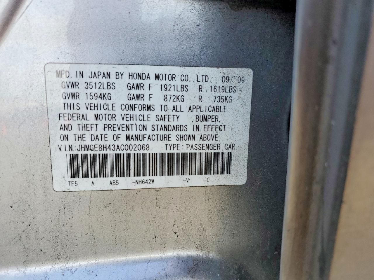 2010 Honda Fit Sport