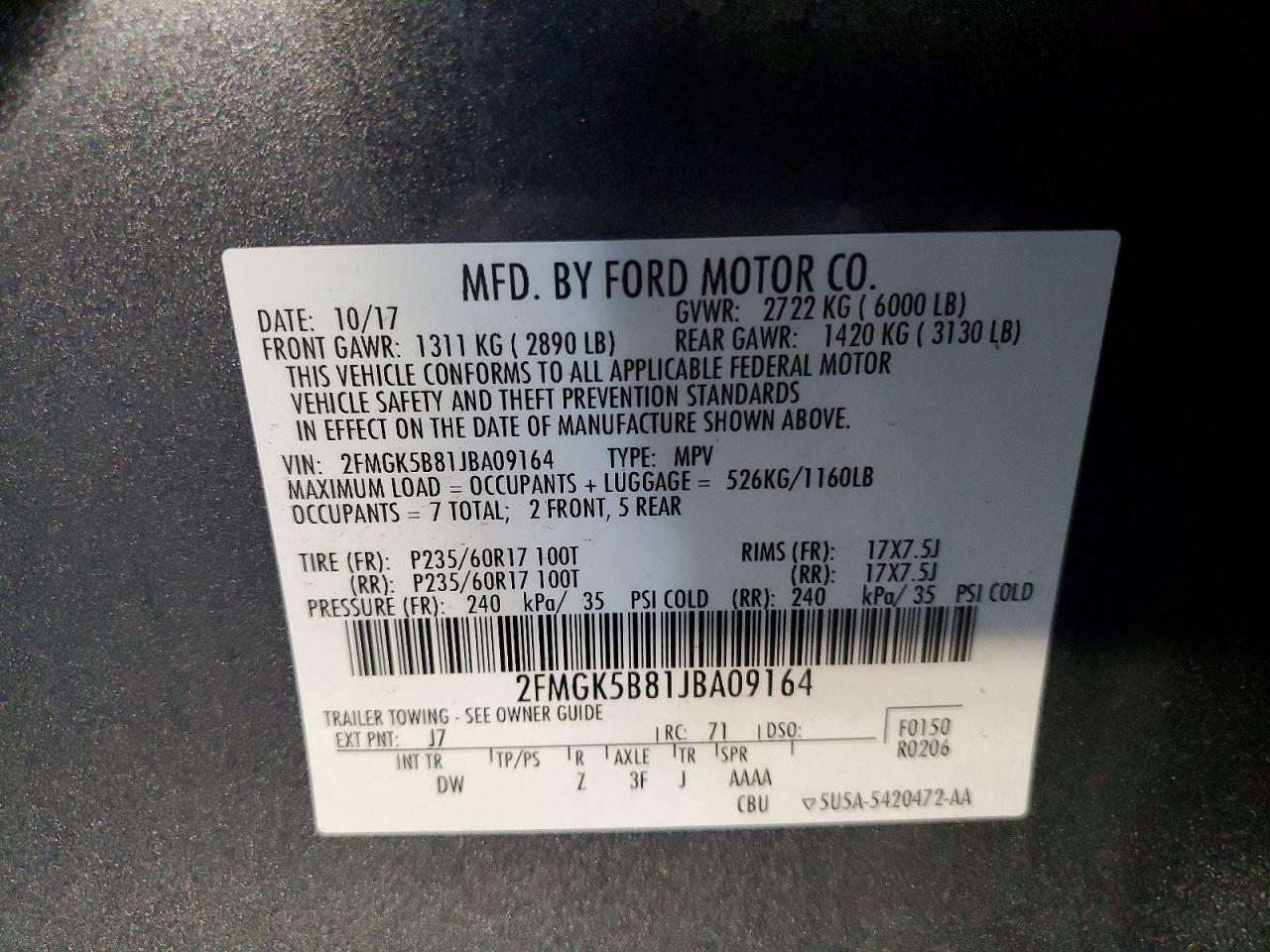 2018 Ford Flex se