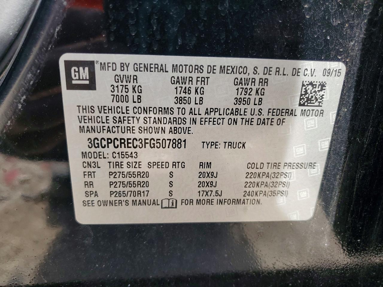 2015 Chevrolet Silverado C1500 LT
