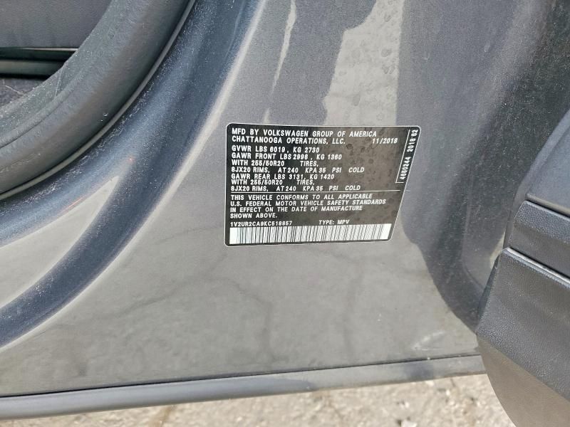 2019 Volkswagen Atlas se