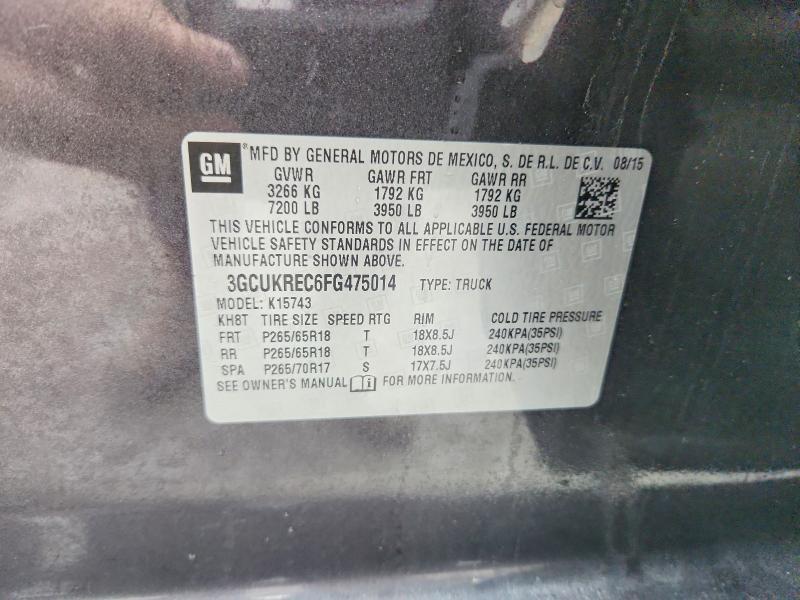 2015 Chevrolet Silverado K1500 lt