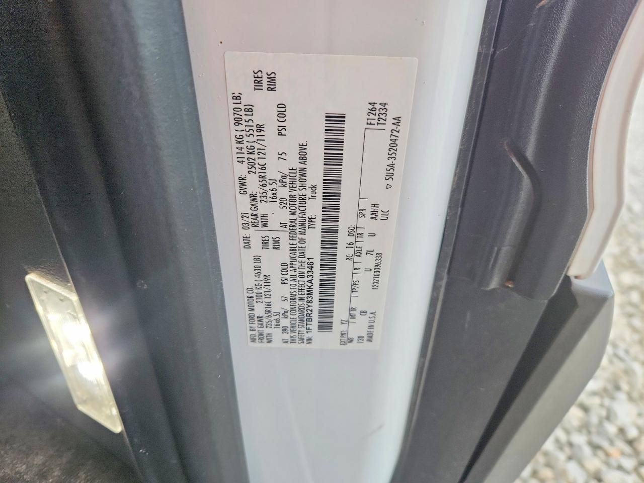 2021 Ford Transit Cargo Van T