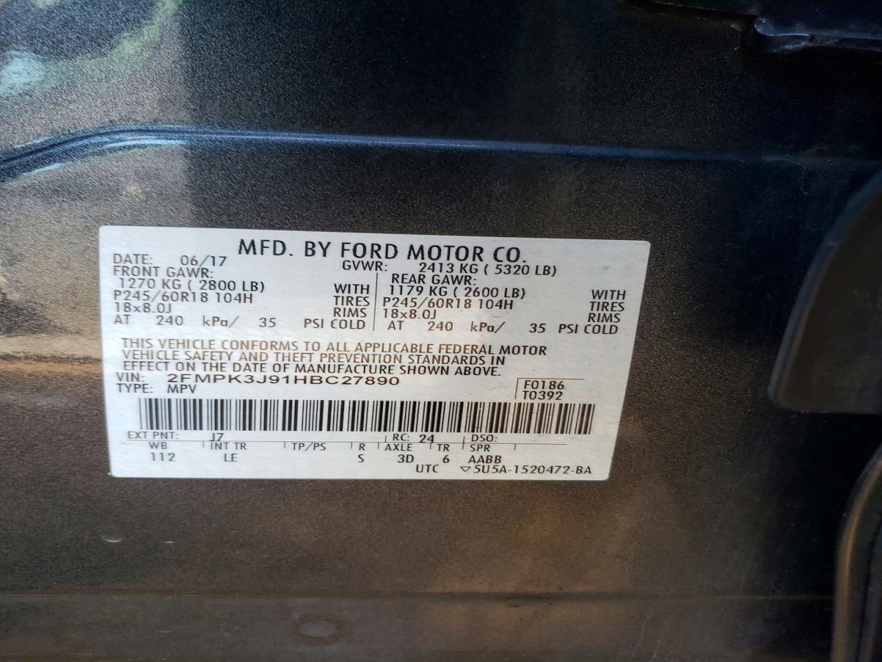 2017 Ford Edge sel