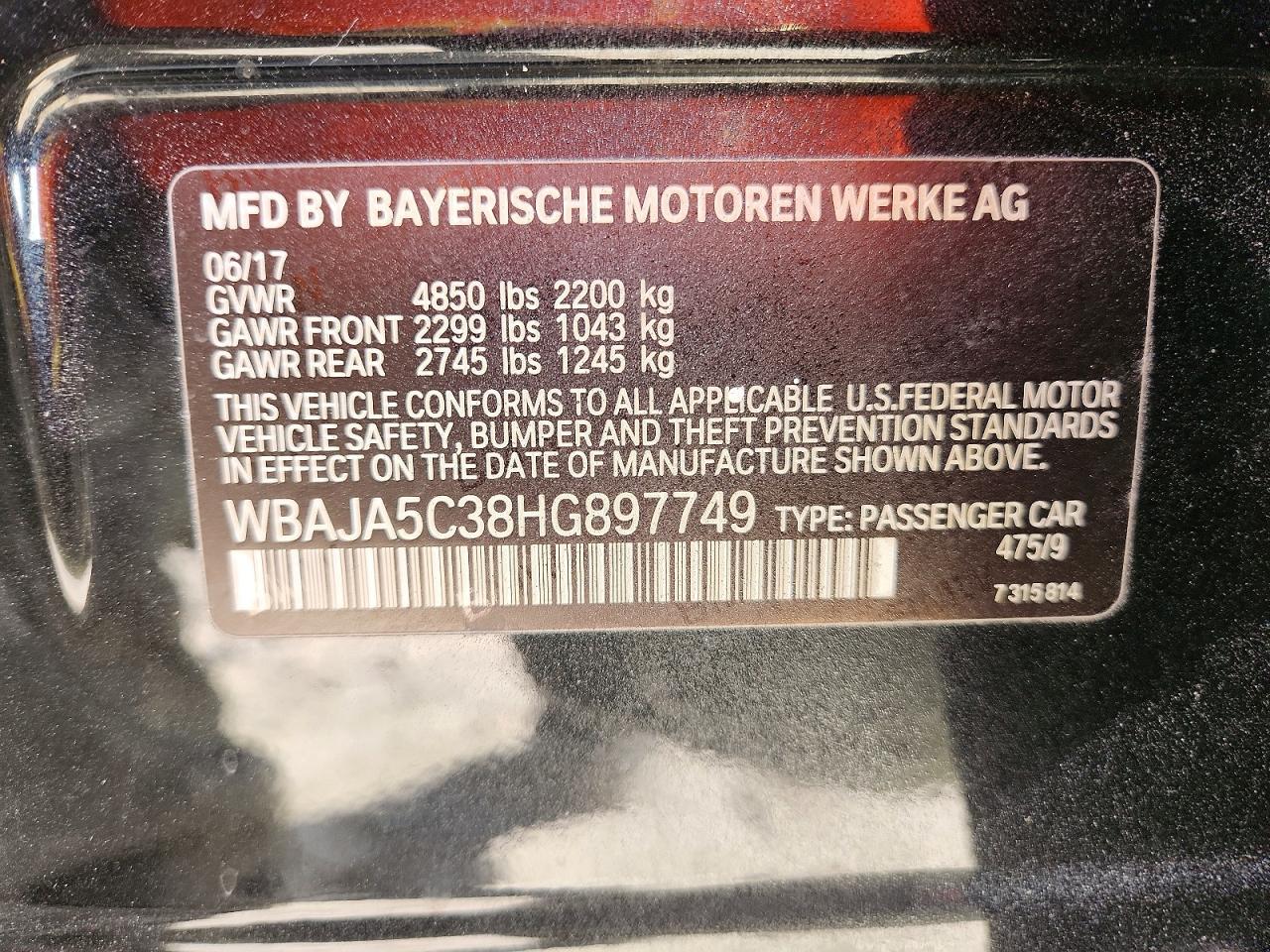 2017 BMW 530 i