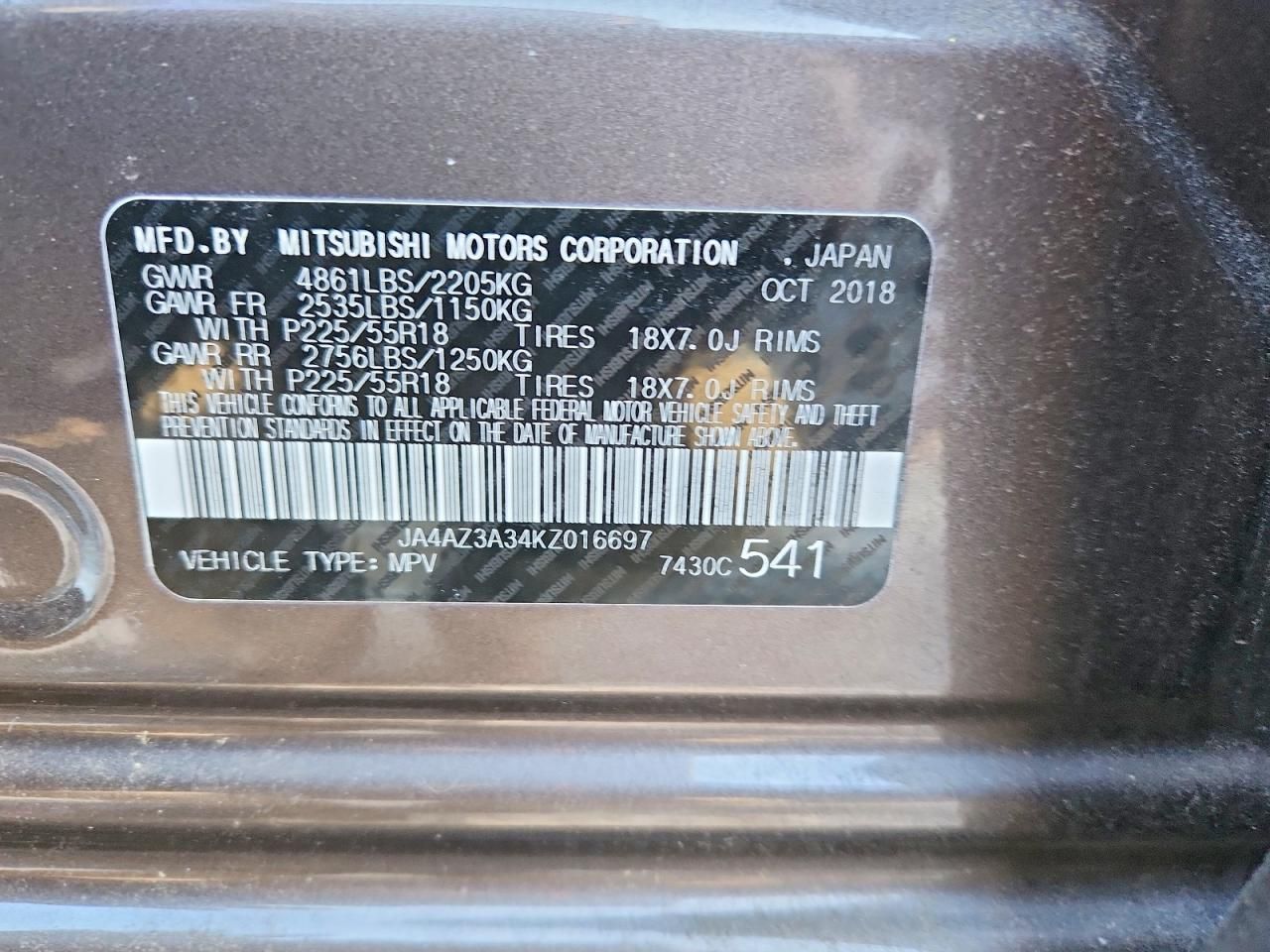 2019 Mitsubishi Outlander se