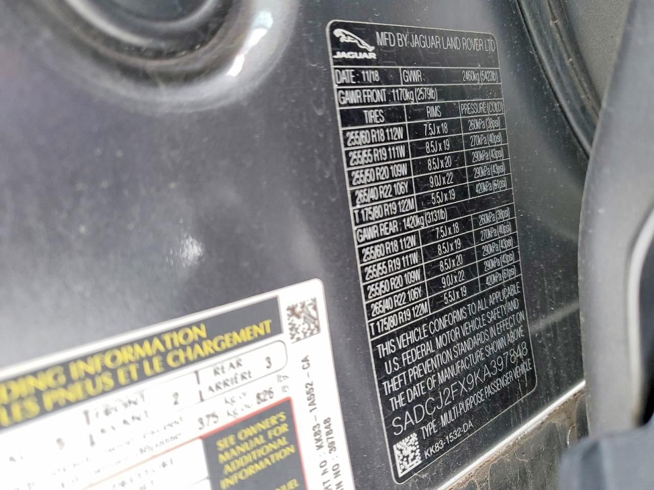 2019 Jaguar F-pace Premium