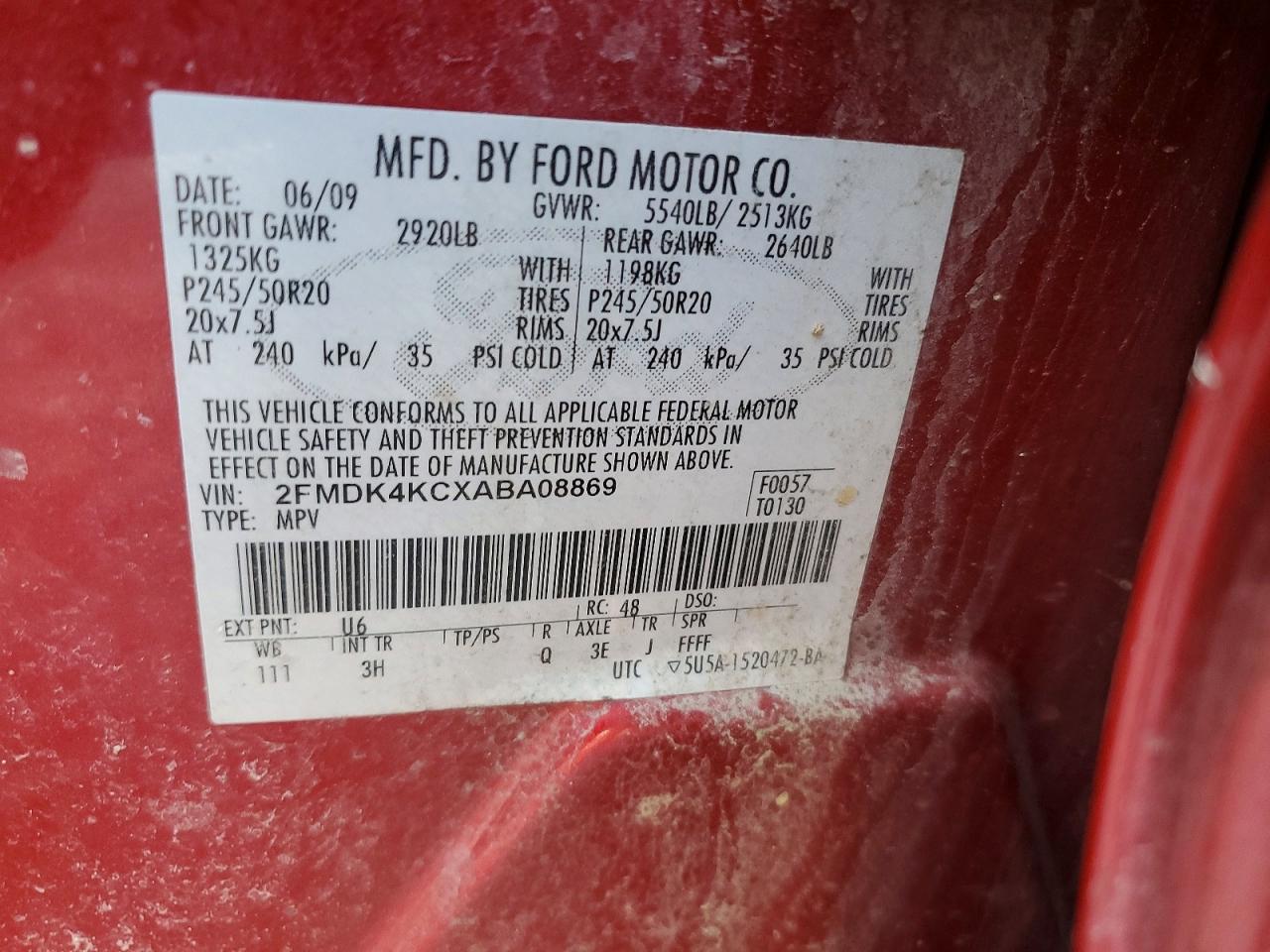 2010 Ford Edge Limited