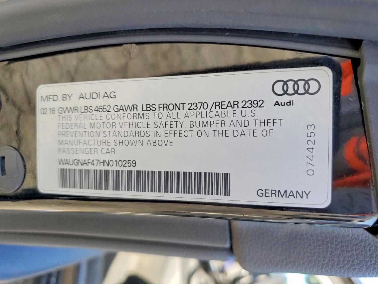 2017 Audi A4 Premium
