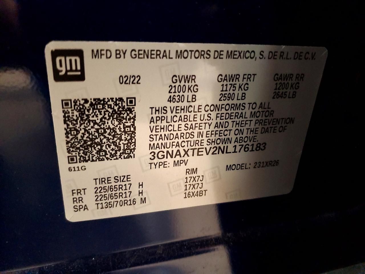 2022 Chevrolet Equinox lt