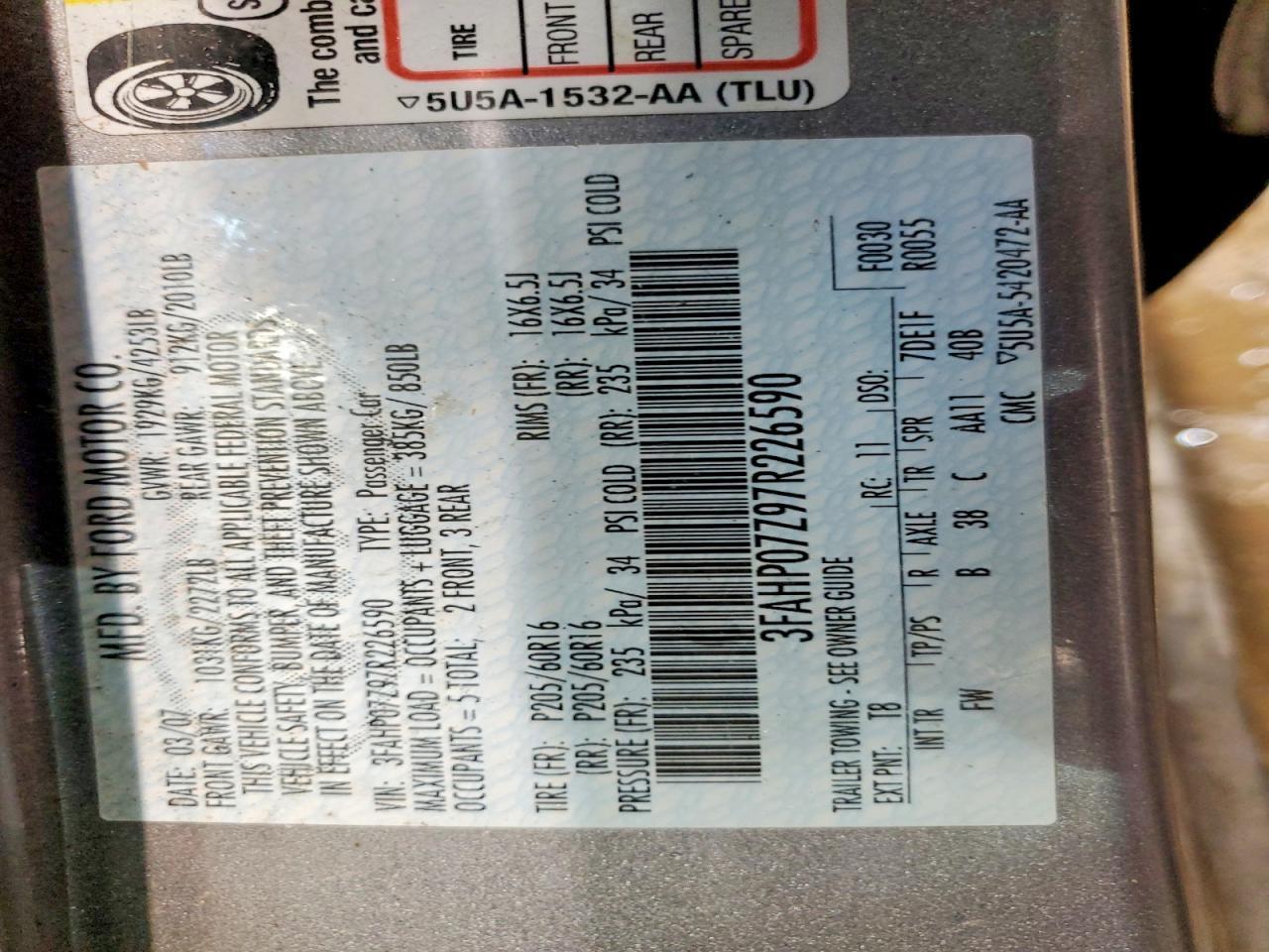 2007 Ford Fusion se