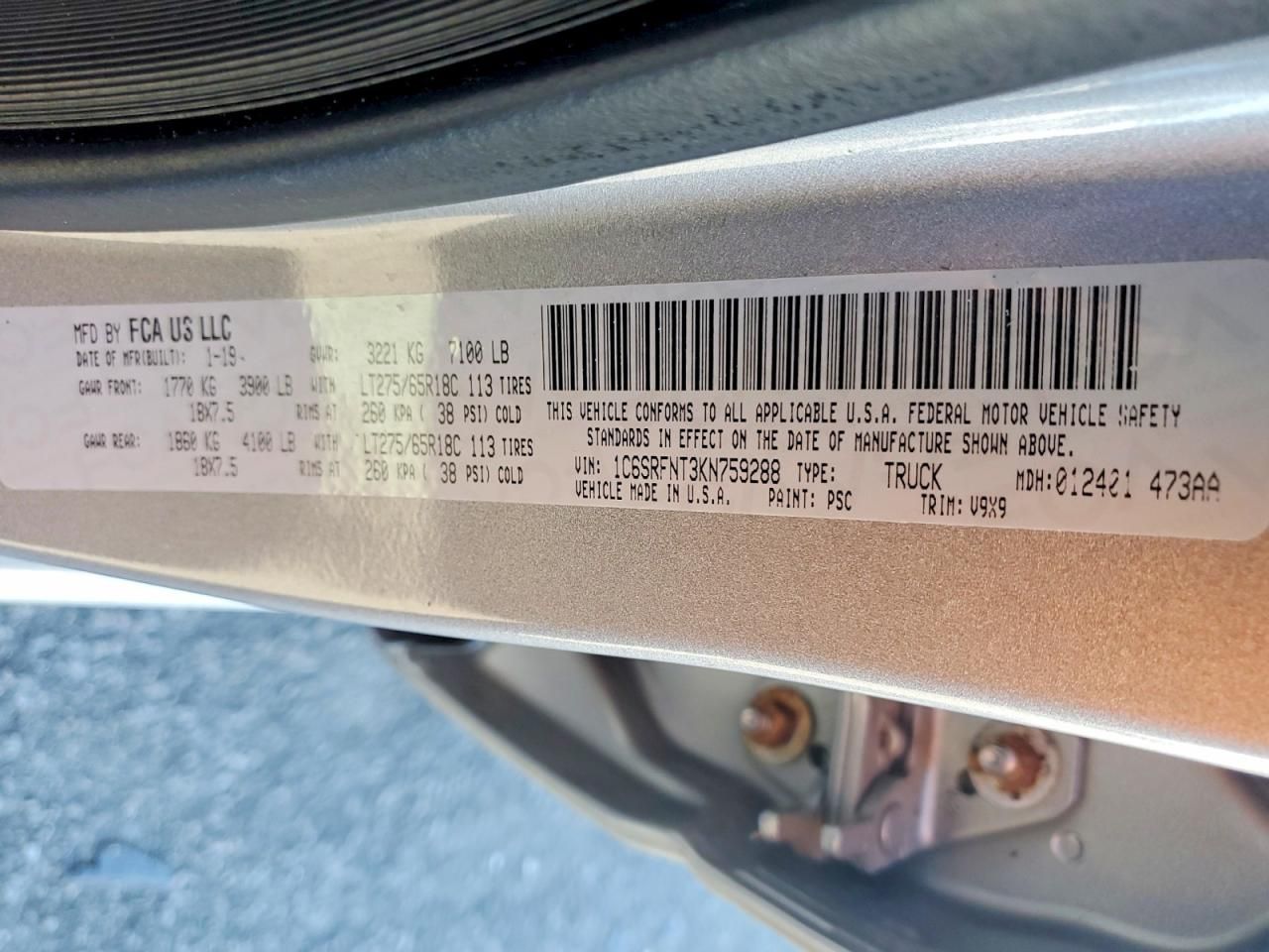 2019 Dodge Ram 1500 Tradesman