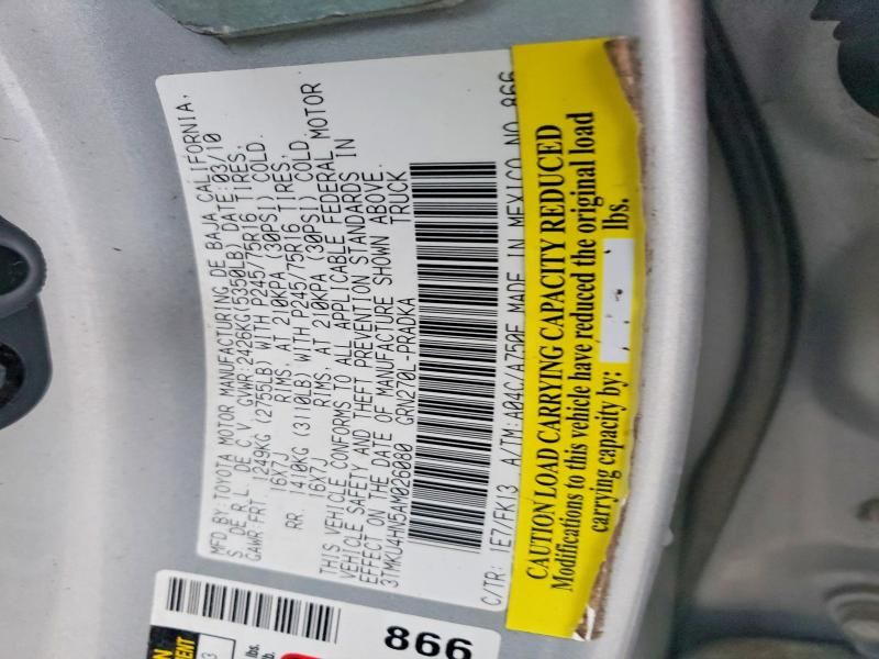 2010 Toyota Tacoma Double Cab Prerunner Long BED