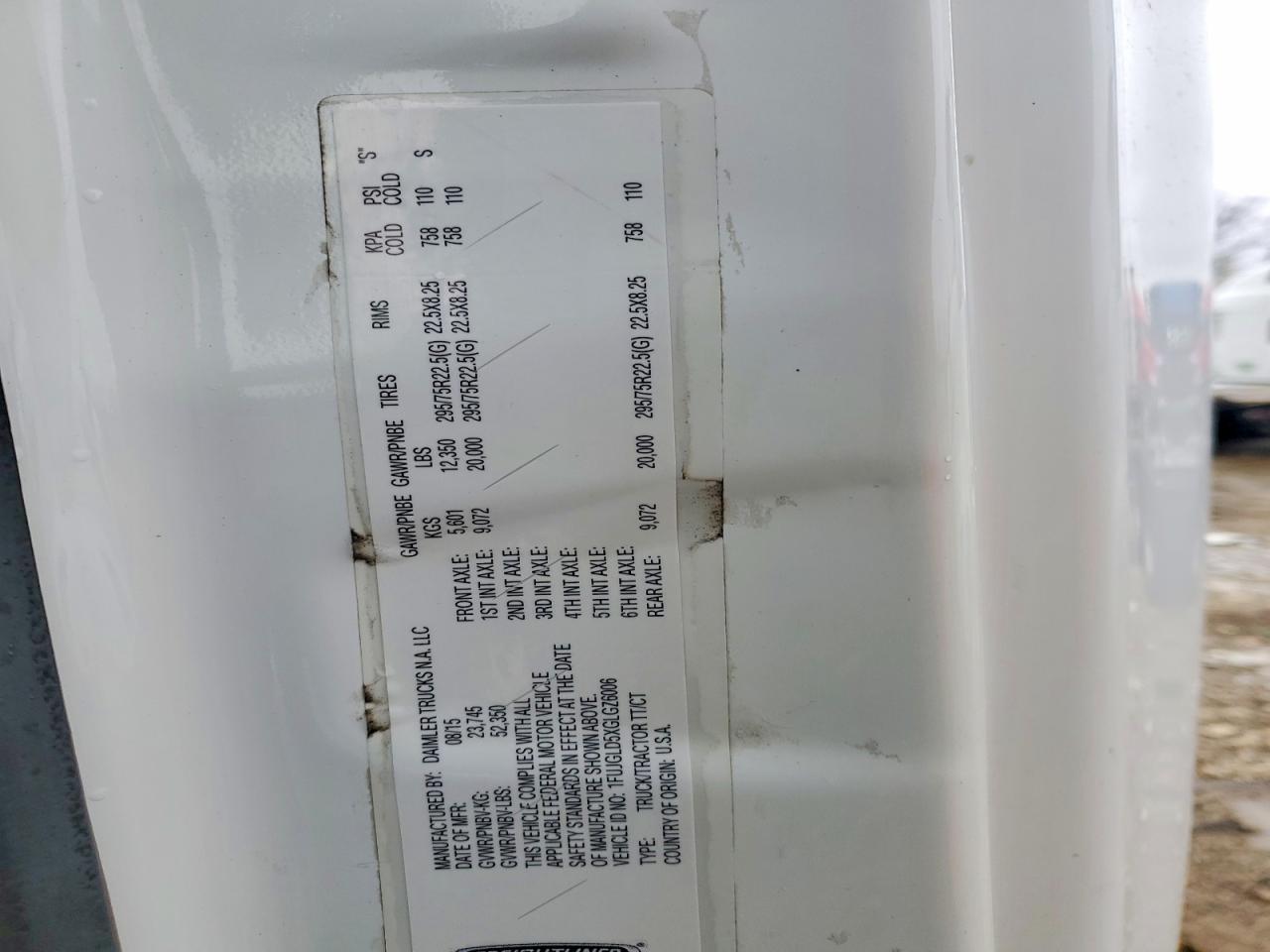 2016 Freigliner Cascadia 125