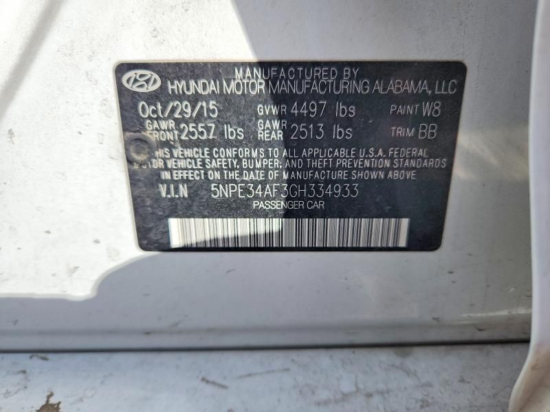 2016 Hyundai Sonata Sport