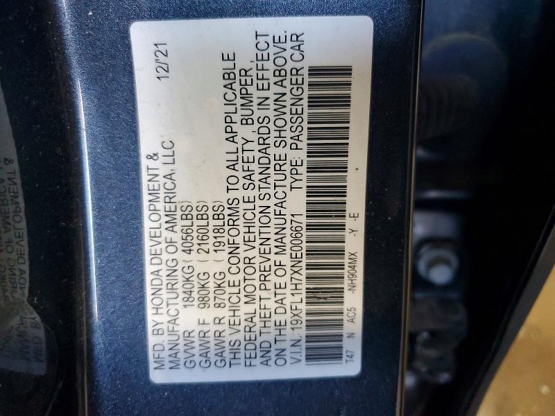 2022 Honda Civic exl