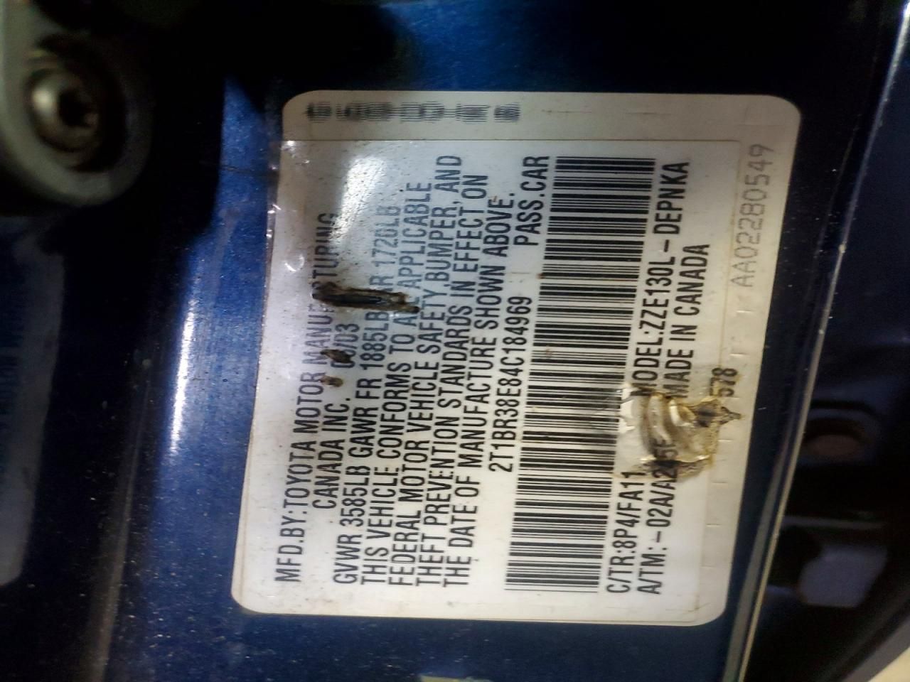 2004 Toyota Corolla ce