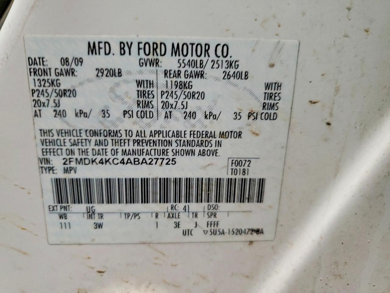 2010 Ford Edge Limited