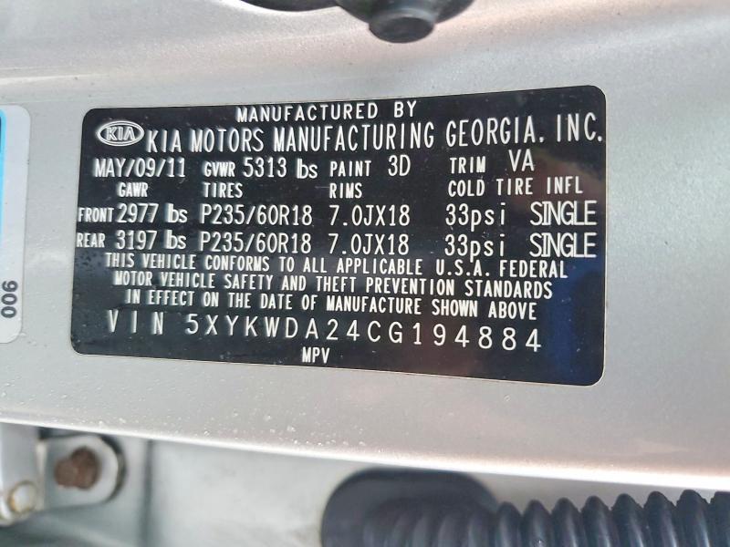2012 KIA Sorento sx