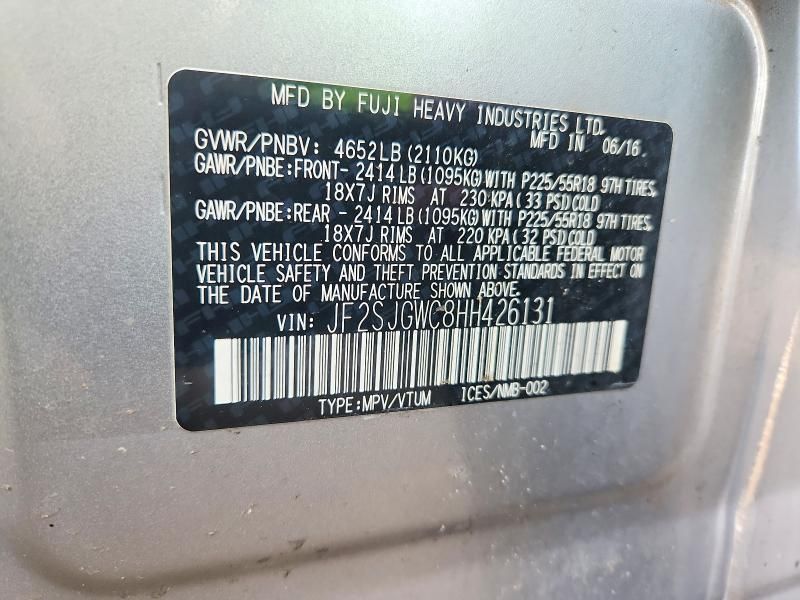 2017 Subaru Forester 2.0xt Touring