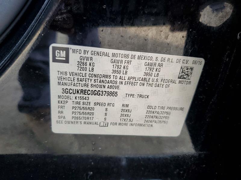 2016 Chevrolet Silverado K1500 LT