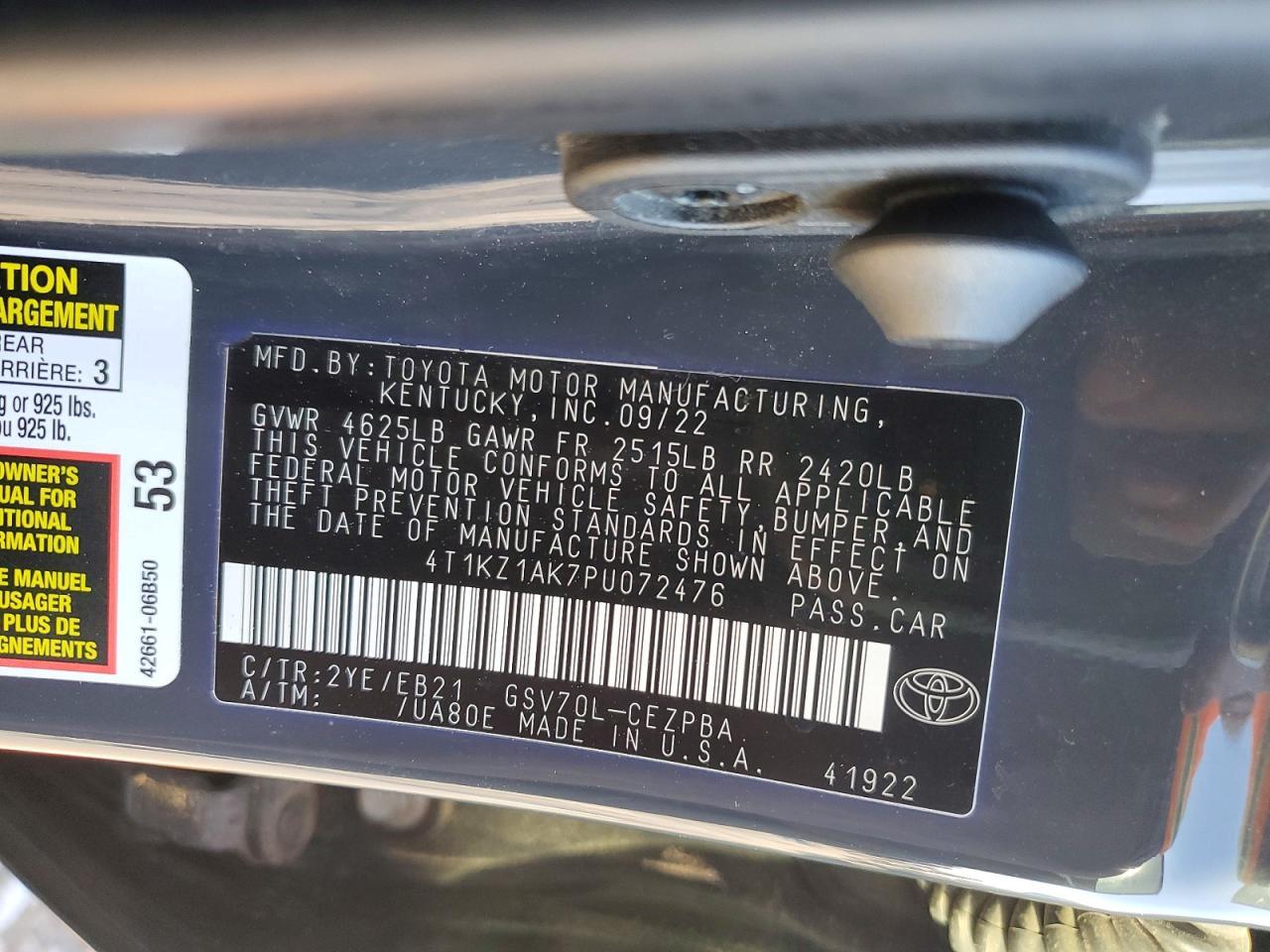 2023 Toyota Camry trd