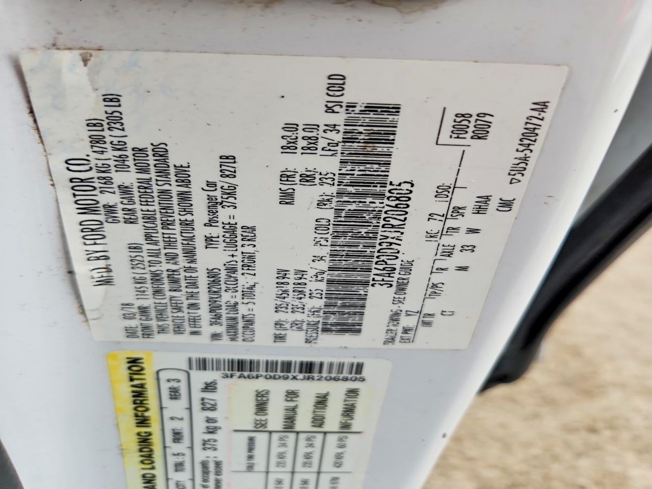 2018 Ford Fusion Titanium