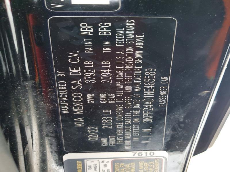 2022 KIA Forte fe