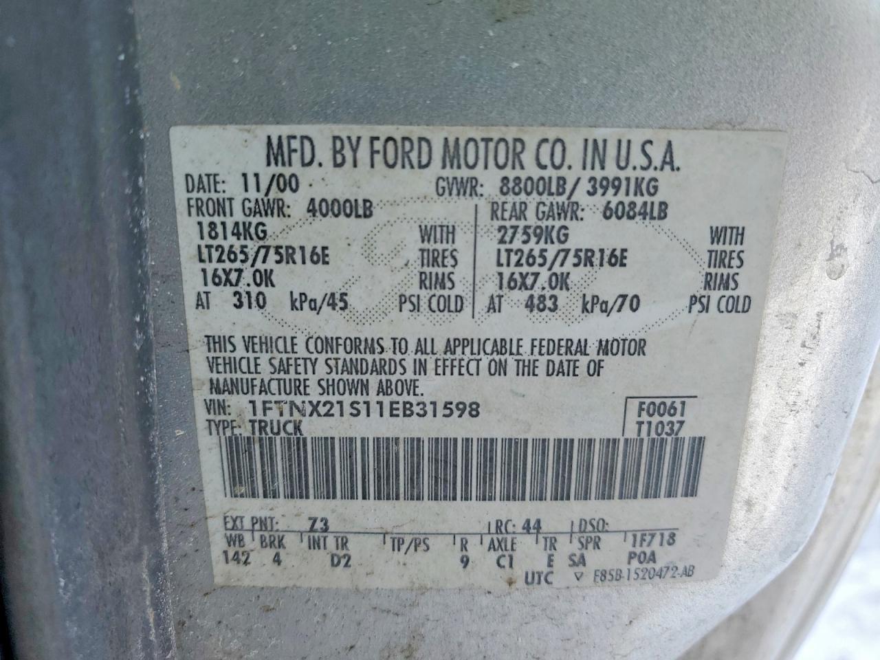 2001 Ford F250 Super Duty