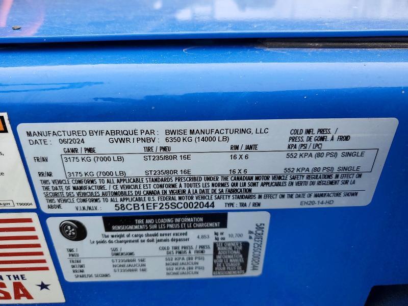 2025 B-Wise EH20-14-HD Equipment Trailer
