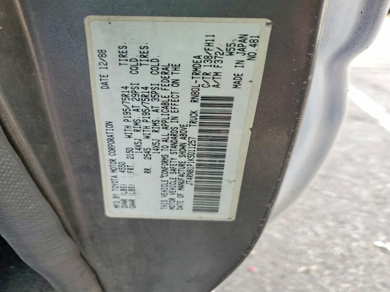 1989 Toyota Pickup 1/2 ton Short Wheelbase dlx