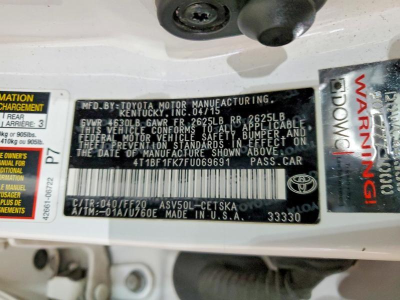 2015 Toyota Camry le
