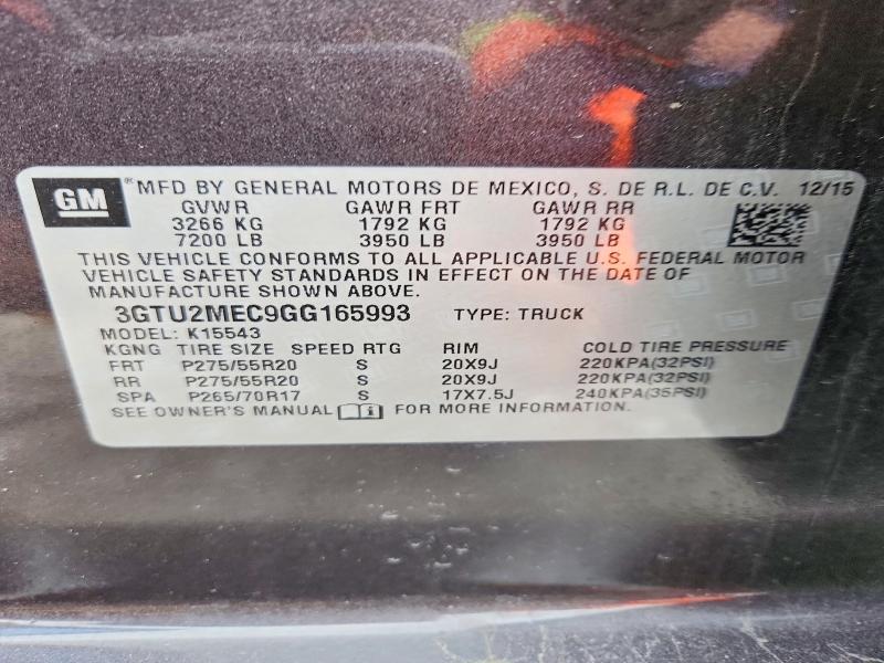 2016 GMC Sierra K1500 SLE