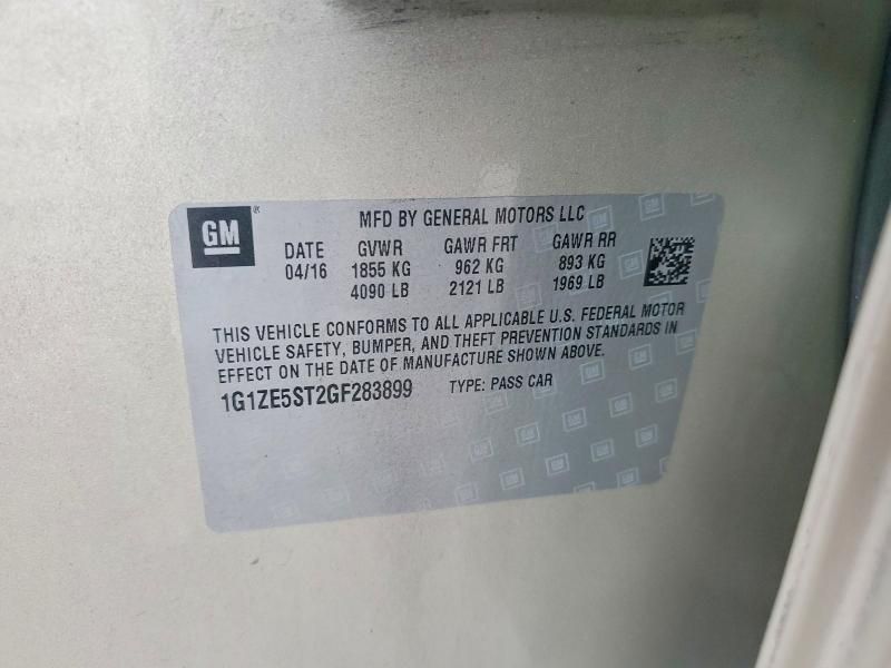 2016 Chevrolet Malibu lt