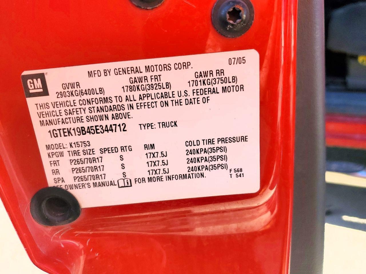 2005 GMC New Sierra K1500