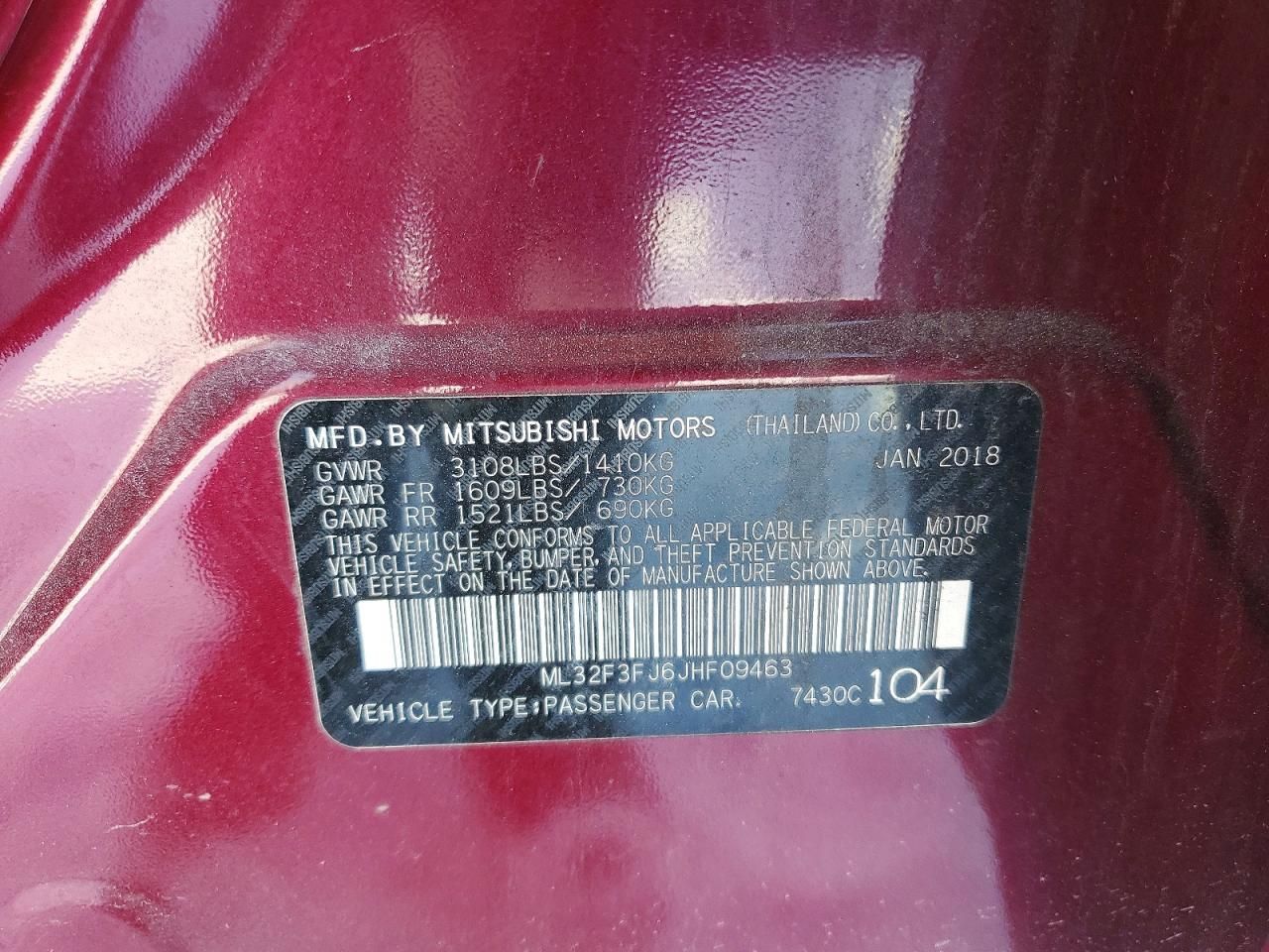 2018 Mitsubishi Mirage G4 es