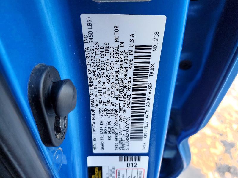 2007 Toyota Tacoma Double cab