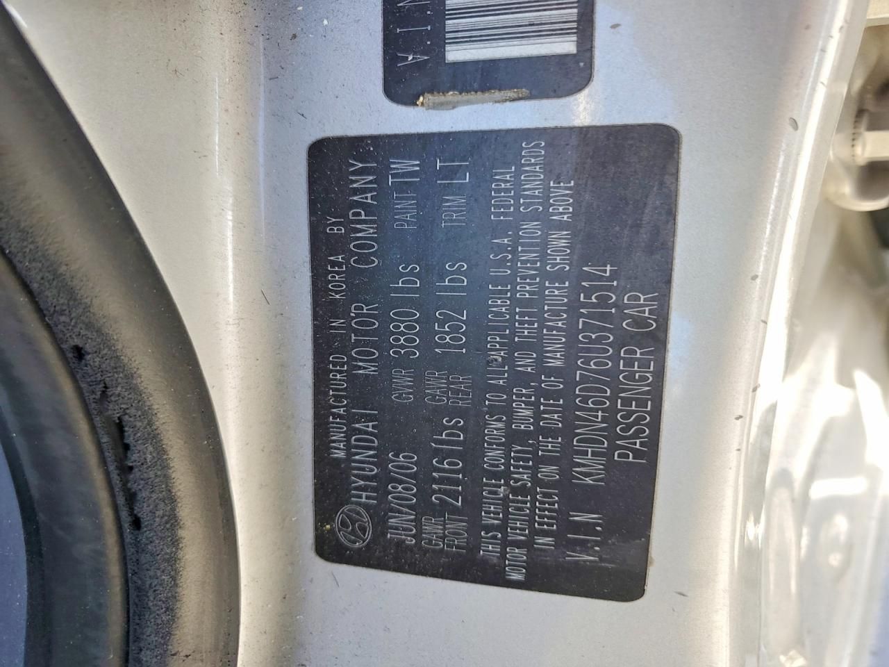 2006 Hyundai Elantra gls