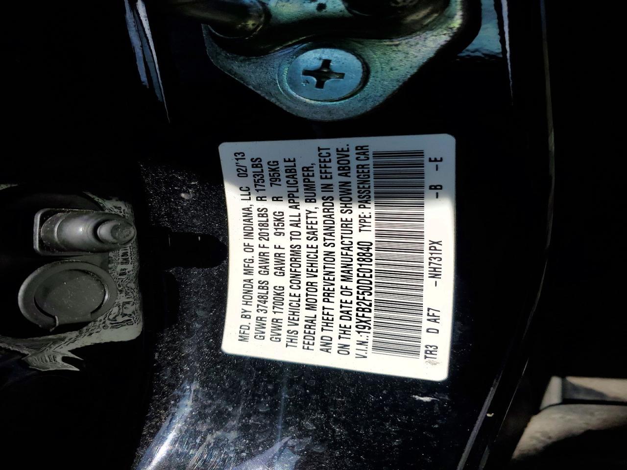 2013 Honda Civic lx