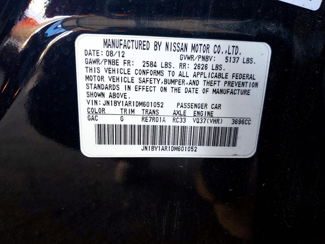 2013 Infiniti M37 x