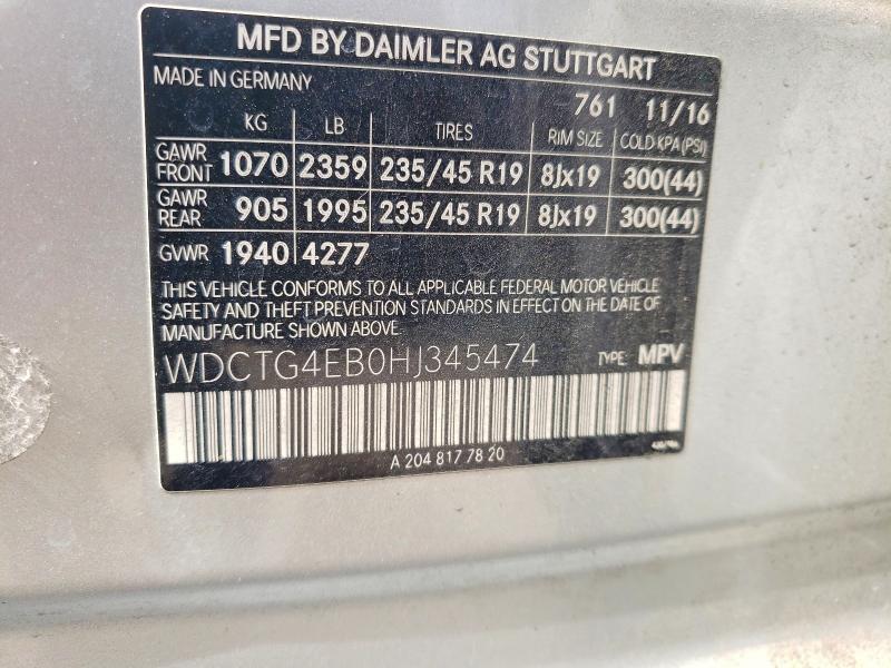 2017 Mercedes-Benz Gla 250