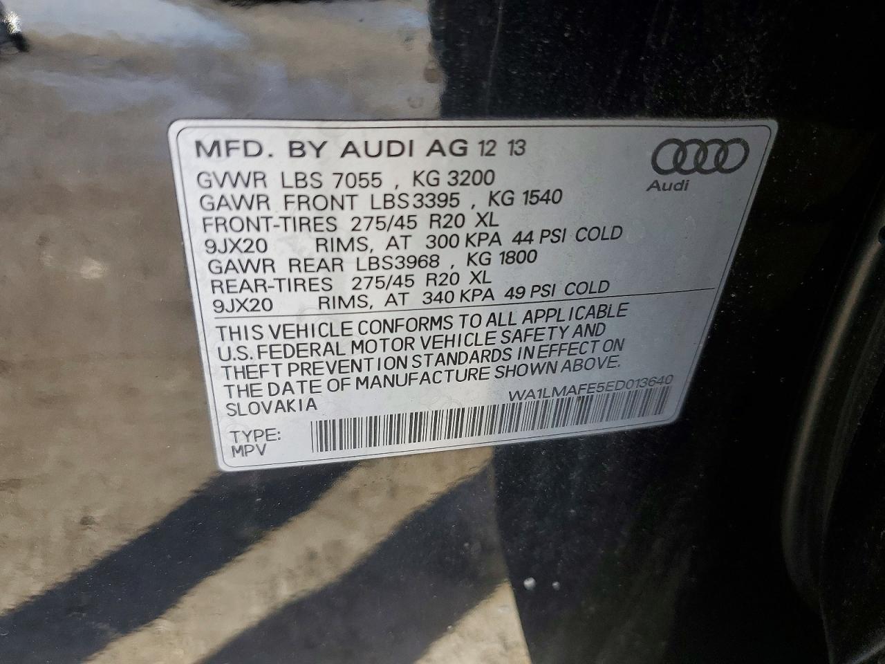 2014 Audi Q7 Premium Plus