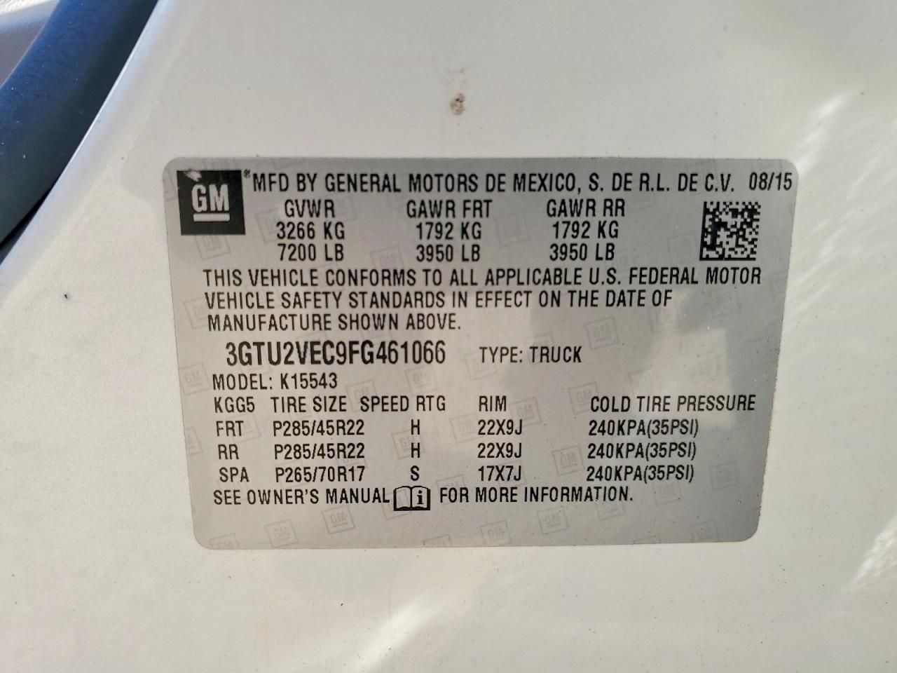 2015 GMC Sierra K1500 slt