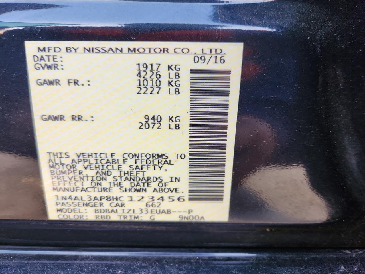 2017 Nissan Altima 2.5