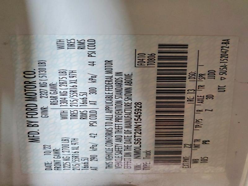 2022 Ford Transit Connect Delivery Van