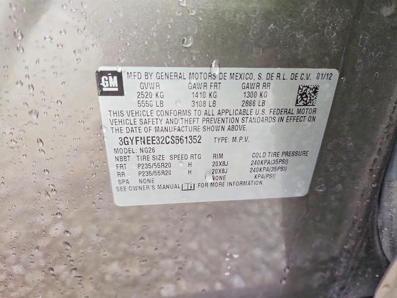 2012 Cadillac Srx Performance Collection