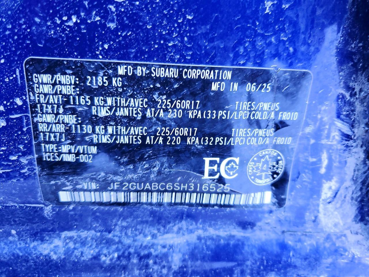 2025 Subaru Crosstrek